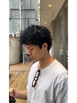 クオンヒール 堺筋本町店(QUON HEAL) 黒髪×スパイキーショート