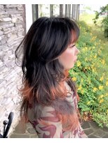 ルプラ ガーデン(le-pla garden)&nbsp;ウルフ#レイヤーカット#エンドカラー#オレンジ#豊橋#豊川#田原