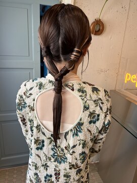 ペピンバイメルシー(pepin by merci.) ＊ ひと癖ローポニー【結婚式/お呼ばれ/イベント】