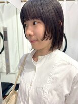 ワク(WAKU)&nbsp;デザインカット/顔周り/姫カット/ナチュラルブラウン