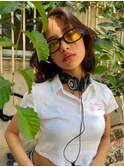 カジュアルさとエレガントさをmixさせた海外風レイヤーボブ