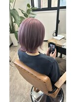 ヘアーサロンライト(hair salon Light)&nbsp;顔まわりレイヤーが主役のボブ
