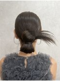 ヘアセット/アップヘア/ローポニー/結婚式ヘアセット
