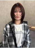 ハッシュカット/ミディアムレイヤー/千葉【積田佳奈】