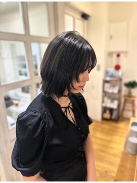 小型カット2WAYレイヤーボブ/グレージュ/ラベンダー/髪質改善