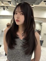 ヨロ 渋谷(YOLO) 韓国ヘアーハッシュカットレイヤーカットハイライトカラー