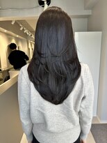 ムード(MOOD,)&nbsp;イメチェン/ピンクベージュ/アンブレラカラー/前髪/銀座駅