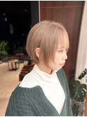 ショートボブ　サンドベージュ　【COL BIRTH】