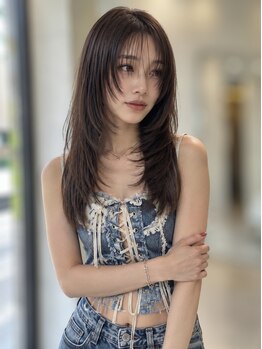 インク サカエ(inq sakae)の写真/【カット+髪質改善カラー6600円】レイヤーカット/ハッシュカット/フェイスレイヤーお任せ/カット3500円