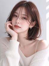 リリアーナ(LILIANA) 池袋 シースルー ミルクティーベージュ くびれミディ 縮毛矯正
