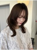 ダークパープル/ナチュラルショート/夏のヘアアレンジ/矢場町