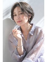 アッシュ 学芸大学店(Ash) ショートボブ/大人女性/グレージュ/白髪ぼかし/脱白髪染め