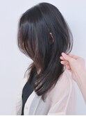【松戸　テラカド】大人セミロングレイヤーウルフハッシュカット