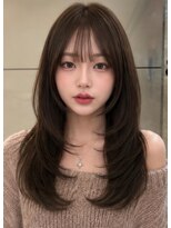 ベル 新宿(Belle)&nbsp;大人ヘア　レイヤーカット　ハッシュカット　ミントベージュ新宿