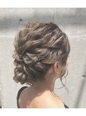 結婚式★ヘアセット★大人ルーズヘア★ノットヘア