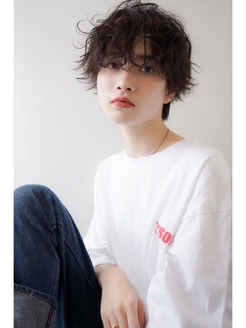 ネオリーブカフ 鶴ヶ峰店(Neolive caff) パーマでスタイリングが簡単に♪カジュアルマニッシュショート