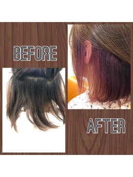 カルマ(KARMA) 【インナーカラー】ピンクバイオレットなインナーカラー♪