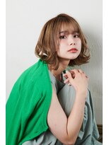 ヘアリゾート粋 ウナム 新宿東口店(enam)&nbsp;外ハネ/外ハネボブ/ベージュ/ハイトーンカラー2