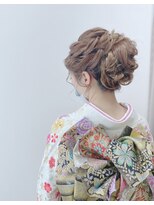 グランルッソ 岡山駅前(GRAN LUSSO)&nbsp;振袖着付け☆ヘアアレンジ☆アップスタイル