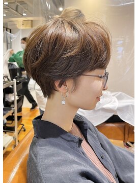 キャンバス 川崎(canvas.) 透明感ブラウンのコンパクトショート/川崎/髪質改善/艶髪
