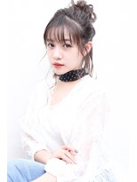 エルサ(Elsa)&nbsp;【Elsa元町・三宮】パールハーフアップ×ヴェールベージュ３