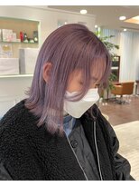 ジーナ 渋谷駅前(Zina)&nbsp;shion 色落ちまで可愛いペールラベンダーカラー