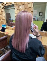 ルーキス(LUCIS)&nbsp;セミロング◎ピンクハイライト