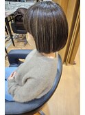 ボブ×髪質改善ストレート