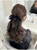 ハーフアップ/お飾り付け放題コース