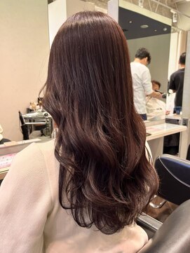 ニーフ 恵比寿(neaf) 切りっぱなしボブ/エアリーロング/美髪/ピンクブラウン/恵比寿