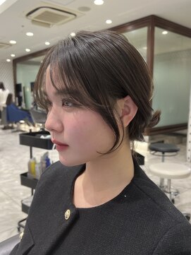 アピッシュ ギンザ(apish ginza) 前髪パーマ顔まわりパーマ顔まわりカット韓国ヘア顔周りレイヤー