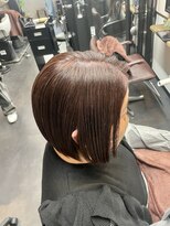 アリ 葛西店(ALi)&nbsp;切りっぱなしボブ×白髪ぼかしハイライト葛西髪質改善｜