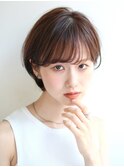 大人可愛い30代40代50代◎大人ナチュラルレイヤーショートボブ