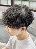 メンズカット＋波巻きスパイラルパーマ八王子駅/メンズサロン