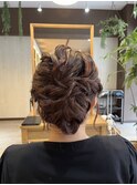 ７月ヘアアップ