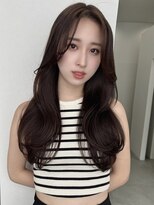 ソヨン 栄2号店(SOYON)&nbsp;デザインカラー/韓国/レイヤーカット/前髪カタログ/こなれミディ