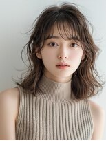 アルトリスト(Altruist Aging×HAIR&SPA)&nbsp;★ダークアッシュ大人ガーリーボブ着物ミディアムレイヤーカット