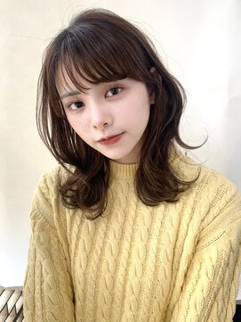 トリッカ シブヤ(TRICCA SHIBUYA) ミディアムレイヤー/前髪/レイヤー/秋カラー/くびれ巻き/20代