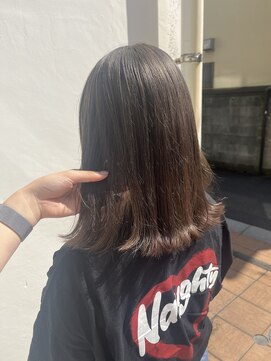 アジールヘア 北千住駅西口店(agir hair) ブリーチなしダブルカラーオリーブベージュ北千住