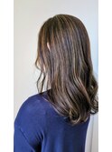 前上がりカット&ハイライトカラー