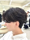 マッシュ/韓流ヘア/ニュアンスパーマ/毛流れパーマ