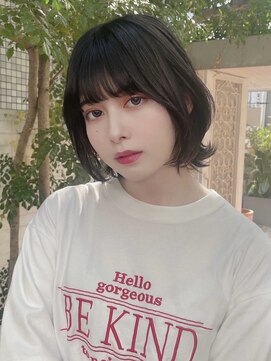 ドットハリス(.Hallis) オリーブグレージュ/ウルフカット/髪質改善