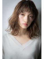 カバーヘア ブリス 北浦和(COVER HAIR bliss)&nbsp;くすみベージュアッシュ抜け感こなれミディアムv北浦和20代30代