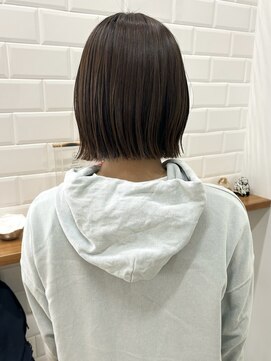 ハイフ(haif) 【haif】外はねボブ×柔らかブラウンベージュ