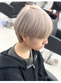 【透明感】メンズホワイトミルクティーベージュ
