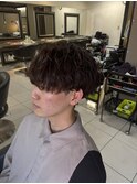 シャドウパーマ  無造作パーマ  メンズパーマ  刈り上げ  眉毛