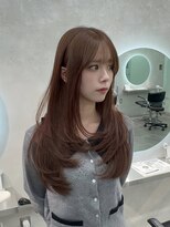 ジーニー 千葉(GENiE)&nbsp;ワンカール韓国レイヤーカット/マロンベージュ/佐藤詩門