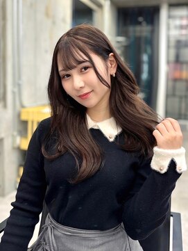 ディジョン(Dijon) 韓国顔まわりレイヤーカットグレージュオリーブベージュブラウン