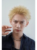 ハイトーンブロンドスパイキーショート