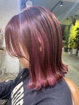 ハップヘアー(hap hair)&nbsp;インナーカラーピンクカラー